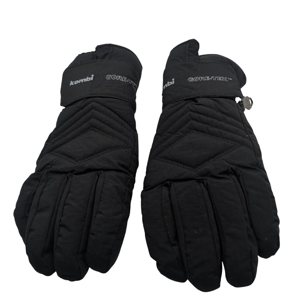 Kombi Gloves Ladies M Black Gore-Tex Winter Ski Snow Leather Palm Insulated